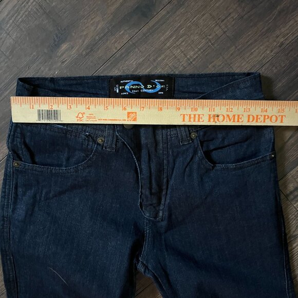 VTG Panno D'or Moto Jeans Men's Size 28 (27x27) Slim Fit Dark Wash Made in USA - Picture 6 of 9
